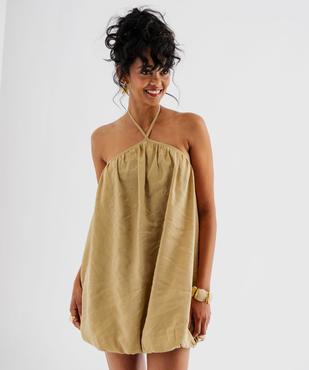 Robe court dos-nu coupe boule femme vue1 - GEMO(FEMME PAP) - GEMO