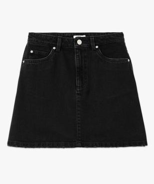 Jupe en jean courte coupe trapèze femme vue4 - GEMO 4G FEMME - GEMO