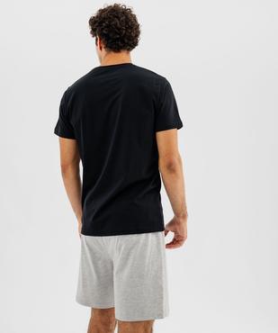 Pyjashort bicolore avec motif sur le haut homme - Superman vue4 - SUPERMAN - GEMO