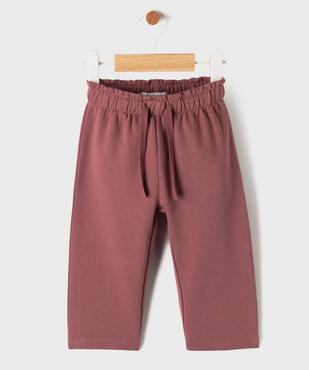 Pantalon de jogging ample avec intérieur molletonné bébé fille vue1 - GEMO 4G BEBE - GEMO