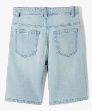 Bermuda garçon en denim stretch vue3 - GEMO (JUNIOR) - GEMO