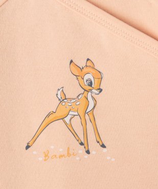 Bodies bébé à manches longues fermeture croisée motif Bambi (lot de 3) - Disney vue3 - DISNEY BABY - GEMO