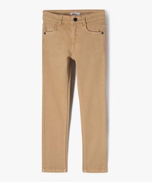 Pantalon uni extensible coupe Slim garçon vue2 - GEMO (ENFANT) - GEMO