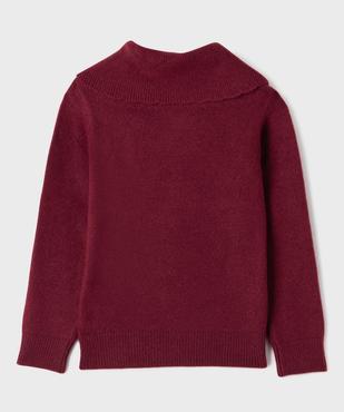 Pull en maille douce à grand col fantaisie fille - LuluCastagnette vue3 - LULUCASTAGNETTE - GEMO