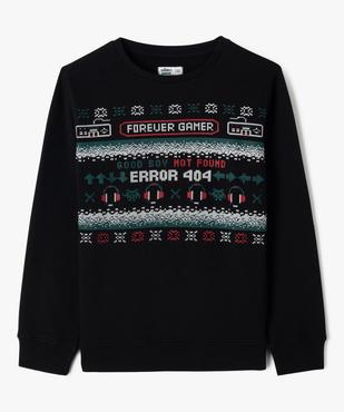 Sweat de Noël imprimé garçon vue1 - GEMO 4G GARCON - GEMO