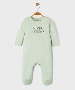 Pyjama en coton avec motif poitrine bébé fille vue1 - GEMO(BB COUCHE) - GEMO