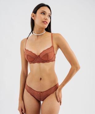 Culottes en dentelle et tulle femme (lot de 2) vue1 - GEMO(HOMWR FEM) - GEMO