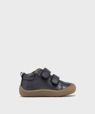 Chaussures premiers pas en cuir à scratch bébé fille - LuluCastagnette vue1 - LULUCASTAGNETTE - GEMO