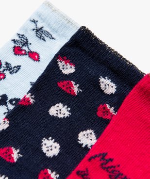 Chaussettes courtes à motif fruits et paillettes fille vue2 - GEMO (ENFANT) - GEMO