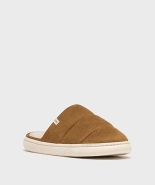 Chaussons mules en suédine avec doublure chaude femme - DIM vue2 - DIM - GEMO