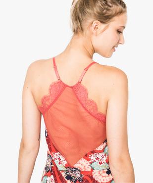 Nuisette dos nageur en tulle vue2 - GEMO(HOMWR FEM) - GEMO