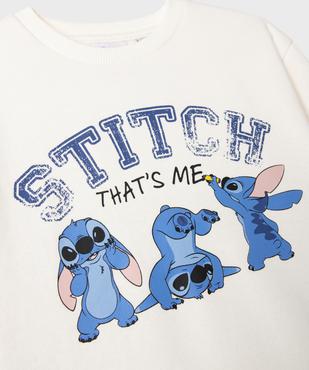 Sweat en molleton imprimé fille - Stitch vue2 - LILO & STITCH - GEMO