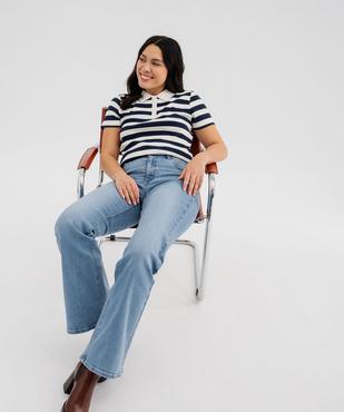 Jean flare taille haute femme - LuluCastagnette vue1 - LULU CASTAGNETTE GEMO FOR GOOD - GEMO