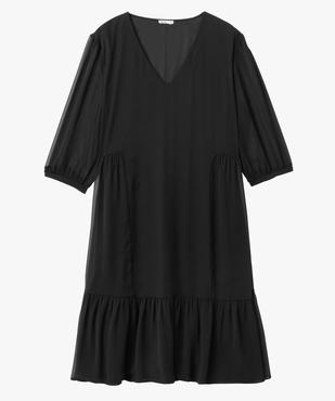 Robe femme grande taille en voile à manches courtes vue4 - GEMO (G TAILLE) - GEMO