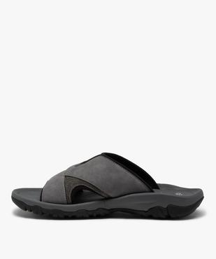Mules homme à talon plat et semelle amortissante vue3 - GEMO (CASUAL) - GEMO