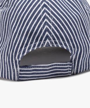Casquette rayée avec inscription brodée garçon - LuluCastagnette vue3 - LULUCASTAGNETTE - GEMO