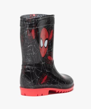 Bottes de pluie garçon imprimées et à semelle colorée - Spiderman vue4 - SPIDERMAN - GEMO