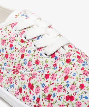 Baskets femme en toile à semelle fine et fermeture lacets vue7 - GEMO (SPORTSWR) - GEMO