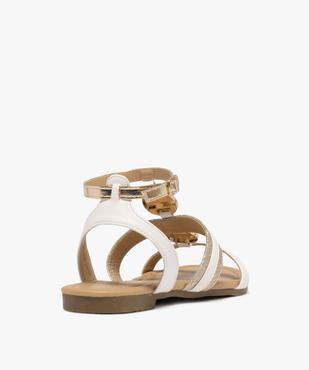 Sandales femme casual à brides fantaisie et ronds métallisés vue4 - VALENTINA BALDA - GEMO