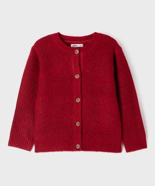 Gilet en grosse maille à col rond fille vue1 - GEMO (ENFANT) - GEMO