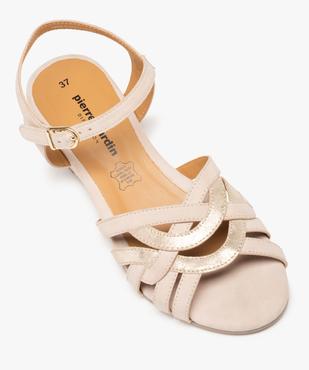 Sandales femme à talon dessus cuir brillant – Pierre Cardin vue5 - PIERRE CARDIN D - GEMO
