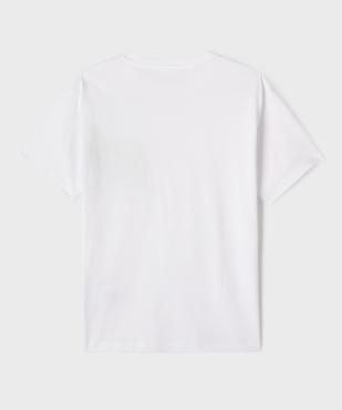 Tee-shirt manches courtes avec motif poitrine garçon vue3 - GEMO (JUNIOR) - GEMO