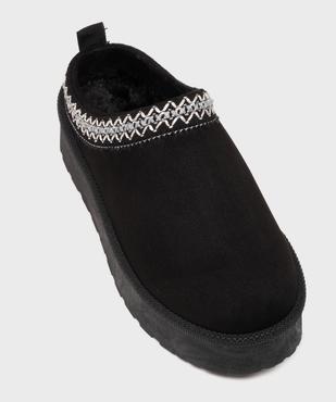 Sabots fourrés sur semelle plateforme femme - 5 Miles vue5 - 5 MILES - GEMO