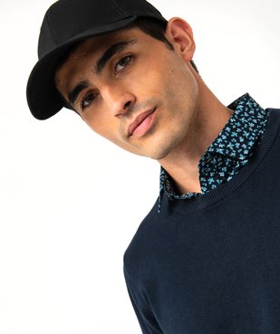 Pull à col rond en coton homme vue2 - GEMO (HOMME) - GEMO