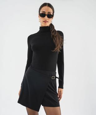 Jupe short coupe ample à boucle femme vue1 - GEMO(FEMME PAP) - GEMO