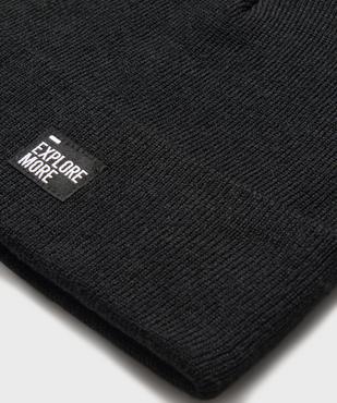 Bonnet uni en maille fine garçon  vue2 - GEMO (JUNIOR) - GEMO