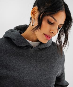 Sweat à capuche en molleton doux femme vue4 - GEMO 4G FEMME - GEMO