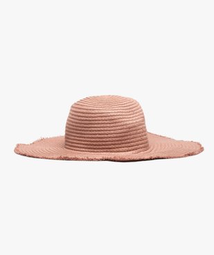 Chapeau femme en paille forme capeline vue1 - GEMO (ACCESS) - GEMO