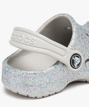 Sabots souples plage fille unis à paillettes - Crocs vue6 - CROCS - GEMO