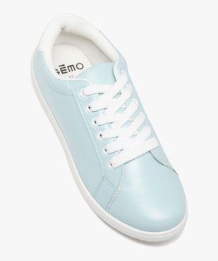 Tennis femme à lacets unies avec contrefort pailleté vue6 - FOLLOW ME - GEMO