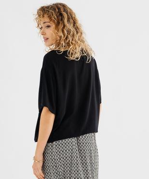 Chemise manches courtes ample et fluide femme vue4 - GEMO 4G FEMME - GEMO