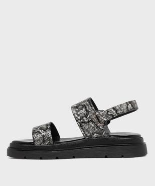 Sandales à larges brides sur semelle crantée femme - 5 Miles vue3 - 5 MILES - GEMO