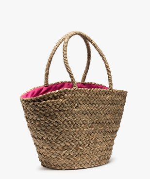 Sac de plage femme en paille avec motif toucan vue2 - GEMO (ACCESS) - GEMO