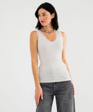 Débardeur en viscose double porté femme vue1 - GEMO 4G FEMME - GEMO