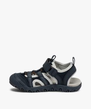 Sandales garçon sport à bout fermé et scratch vue3 - GEMO (ENFANT) - GEMO