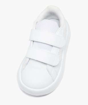 Baskets bébé fille unies à double scratch avec semelle souple – Adidas vue5 - ADIDAS - GEMO