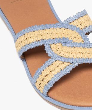 Mules plates à brides tressées et croisées femme  vue7 - FOLLOW ME - GEMO