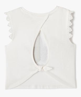 Débardeur avec motif étoile et dos ouvert fille vue3 - GEMO (ENFANT) - GEMO