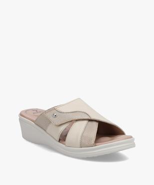Mules femme confort dessus cuir - 5 Reflex Zones vue2 - 5 REFLEX ZONES - GEMO