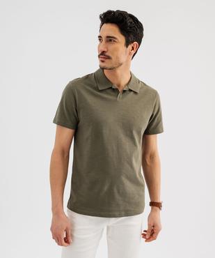 Polo manches courtes à col fantaisie homme vue1 - GEMO 4G HOMME - GEMO