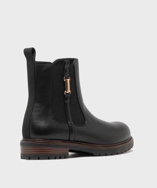 Boots avec élastique latéral et semelle crantée femme - LuluCastagnette vue4 - LULUCASTAGNETTE - GEMO