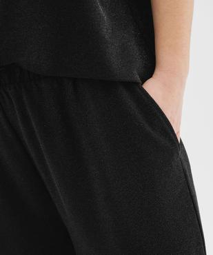 Pantalon large en maille souple et extensible pailleté femme grande taille vue2 - GEMO (G TAILLE) - GEMO