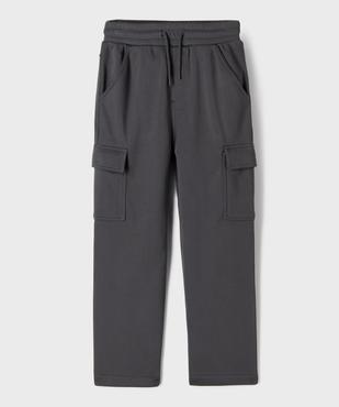 Pantalon de jogging avec intérieur chaud garçon vue2 - GEMO (JUNIOR) - GEMO