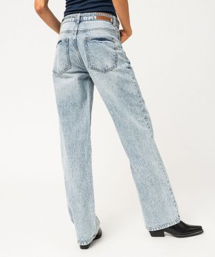 Jean Regular pleine longueur taille haute femme vue3 - GEMO 4G FEMME - GEMO