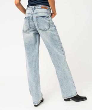 Jean Regular pleine longueur taille haute femme vue3 - GEMO 4G FEMME - GEMO