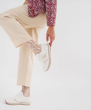 Baskets à lacets avec talon compensé femme - Valentina Baldano vue7 - VALENTINA BALDA - GEMO